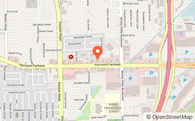 Map showing Chuck E. Cheese in Pasadena, TX