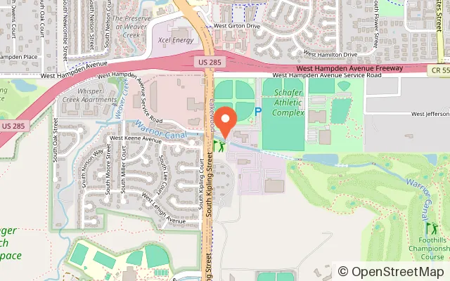 Map showing Putter's Pride in Denver, CO