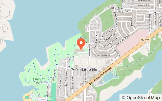 Map showing The Cove at The Lakefront in Little Elm, TX