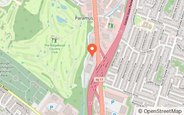 Map showing Sandbox VR in Paramus, NJ