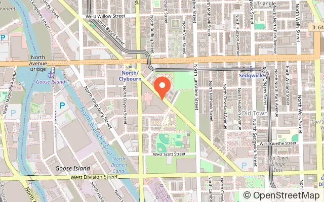 Map showing Kings Dining & Entertainment in Chicago, IL