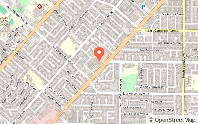 Map showing Kawaii Klaws in West Covina, CA