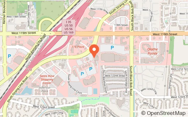 Map showing Kids Empire Olathe in Olathe, KS