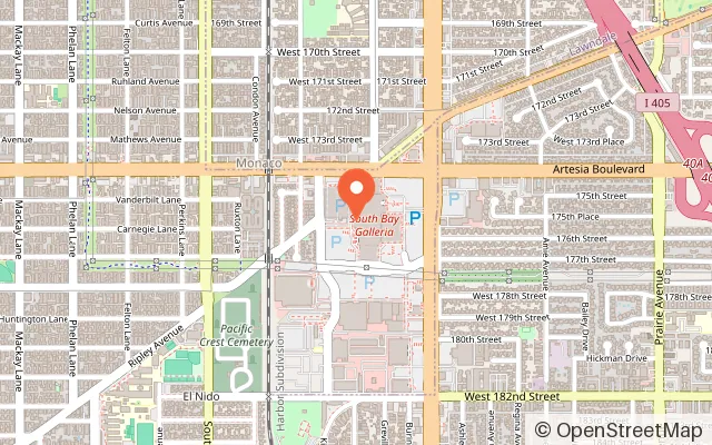 Map showing Owlchemy Play Lab in Redondo Beach, CA