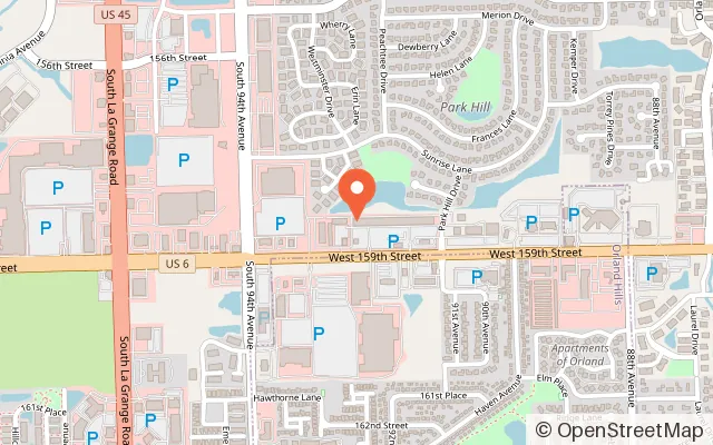 Map showing Kenzie’s Playhouse in Orland Park, IL