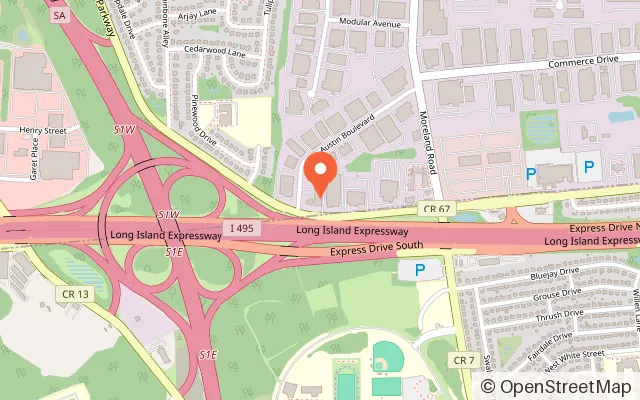 Map showing Xplore Commack in Commack, NY