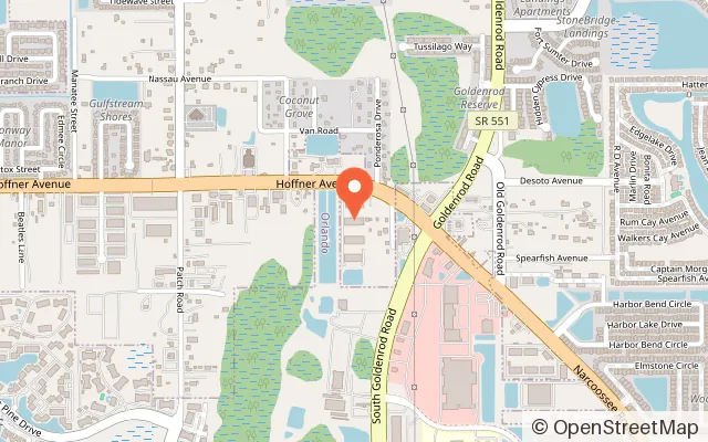 Map showing Funtastic Depot - Indoor Amusement Park in Orlando, FL