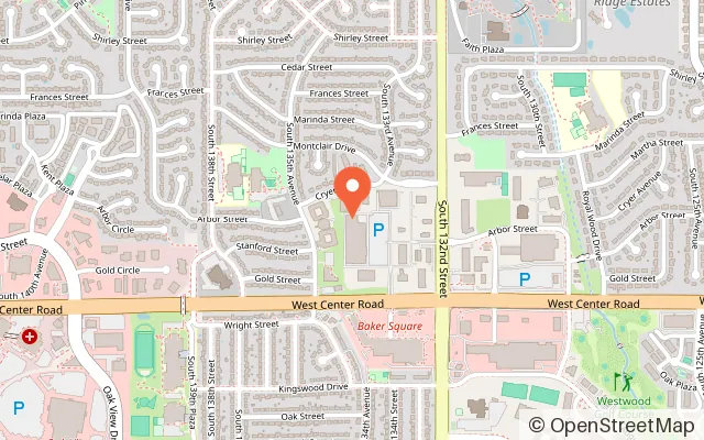 Map showing Dave & Buster's Omaha in Omaha, NE