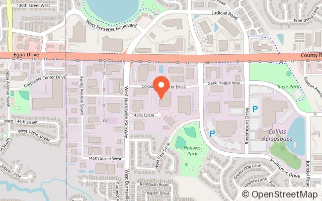 Map showing Conquer Ninja Gyms - Burnsville in Burnsville, MN