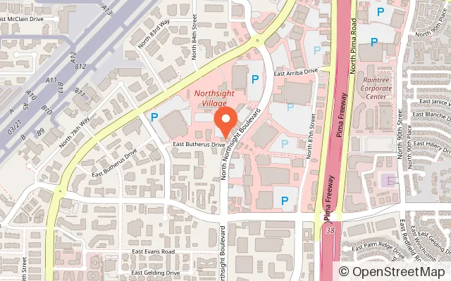 Map showing Game Show Battle Rooms - Phoenix (Scottsdale) in Scottsdale, AZ