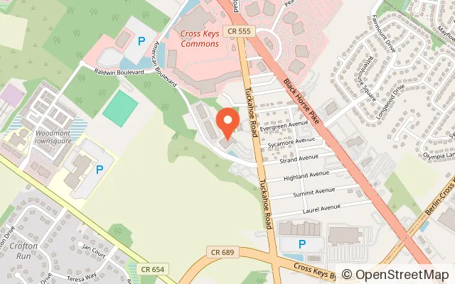 Map showing Lucky Strike Turnersville in Blackwood, NJ