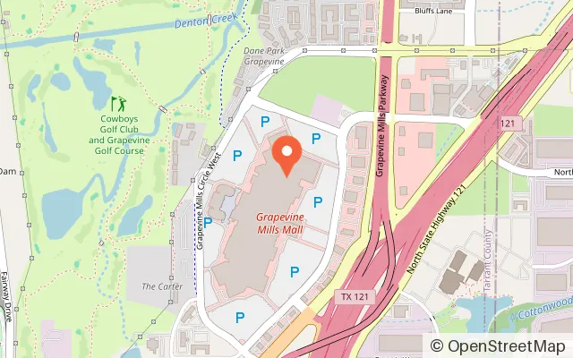 Map showing PEPPA PIG World of Play Dallas in Grapevine, TX