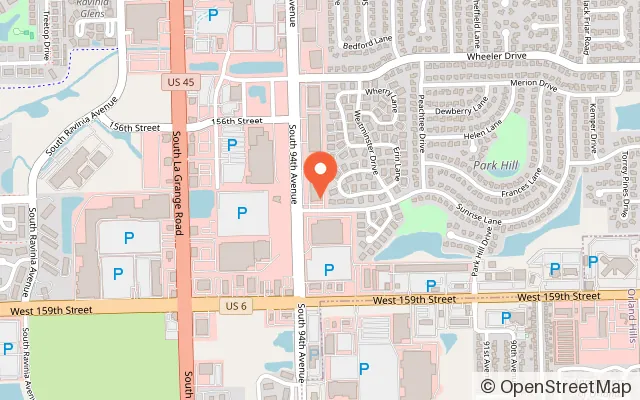 Map showing Ultimate Gaming Xperience in Orland Park, IL