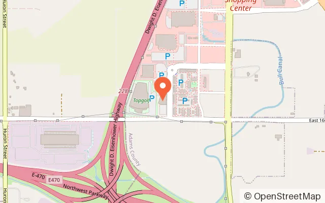 Map showing K1 Speed Thornton in Thornton, CO