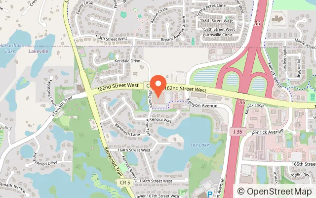 Map showing Lucky Strike Lakeville in Lakeville, MN