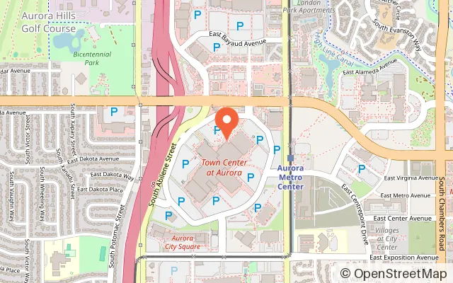 Map showing Go Bonkers in Aurora, CO