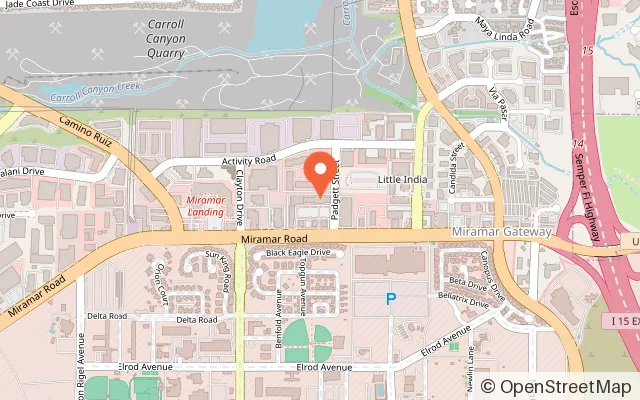 Map showing Grotto Climbing & Yoga - Miramar (G2) in San Diego, CA