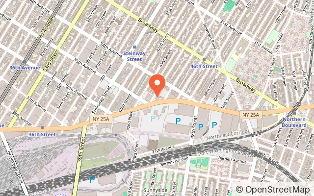Map showing Laughing Floor in Long Island City, NY