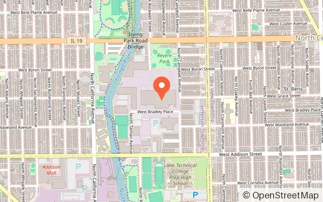 Map showing ClimbZone Chicago in Chicago, IL