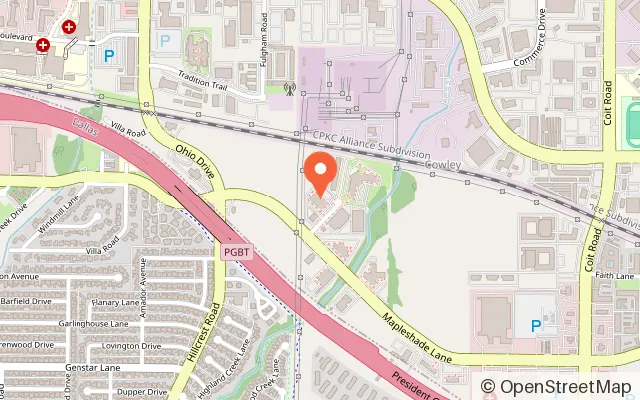 Map showing Movement Plano in Plano, TX