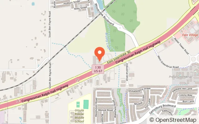 Map showing eKids in Rockwall, TX