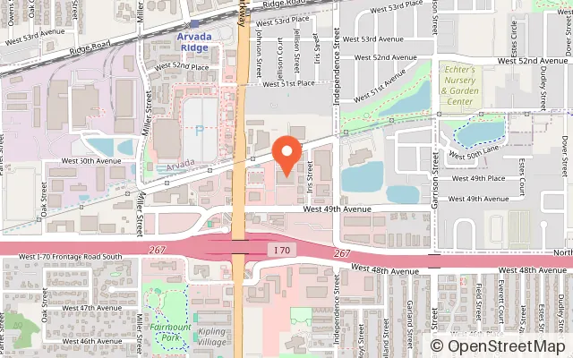 Map showing Lucky Strike Wheat Ridge in Wheat Ridge, CO