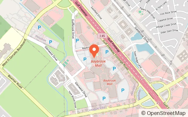 Map showing Dave & Buster's Friendswood in Friendswood, TX