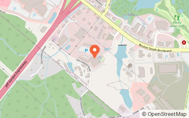 Map showing Northern Lights Arcade in Concord, NC