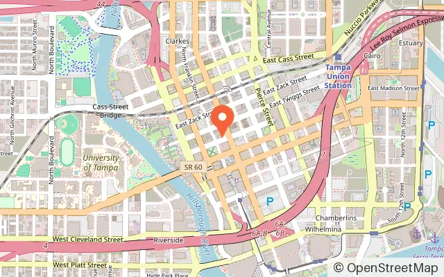 Map showing The Great Escape Room Tampa in Tampa, FL