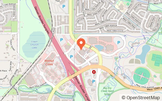 Map showing Dave & Buster's Westminster in Westminster, CO
