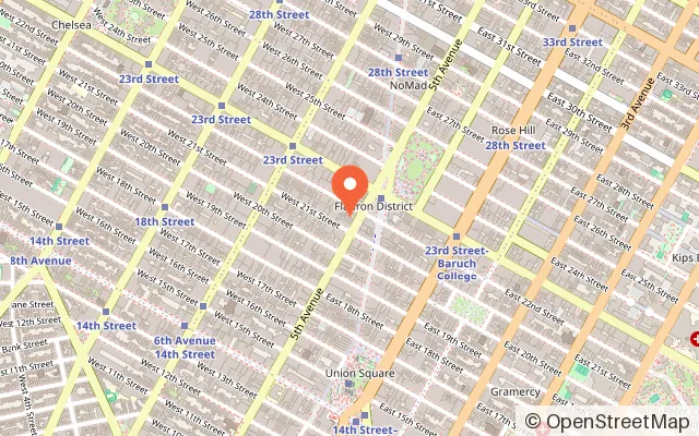 Map showing Tidal Force VR in New York, NY