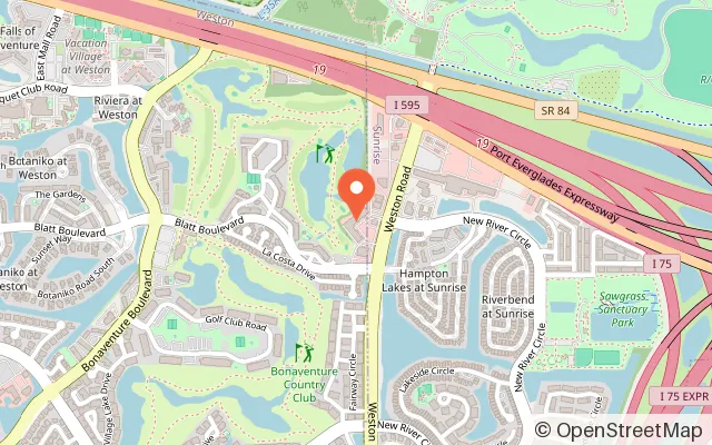 Map showing Playtown Museum in Weston, FL