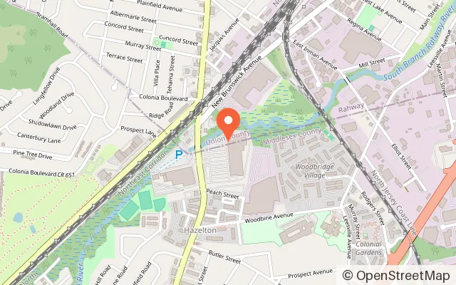 Map showing Urban Air Trampoline and Adventure Park in Avenel, NJ