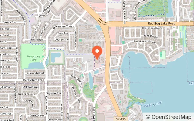 Map showing Semoran Skateway in Casselberry, FL