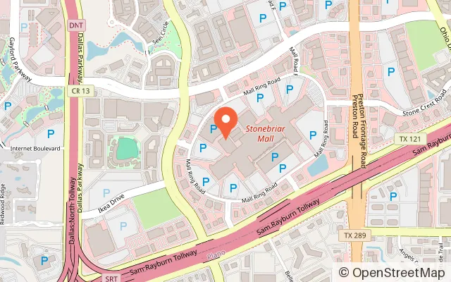 Map showing KidZania in Frisco, TX