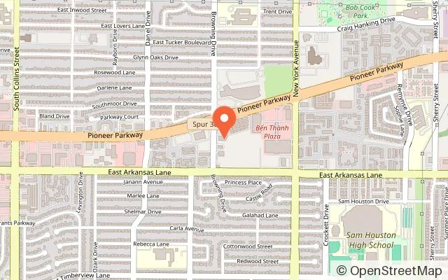 Map showing Play Wid Uz in Arlington, TX