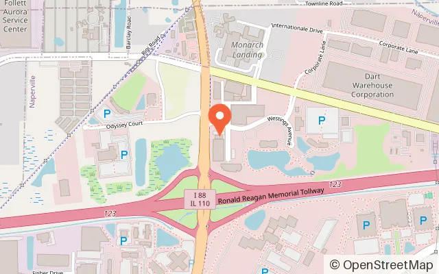 Map showing Playroom Cafe Naperville in Naperville, IL