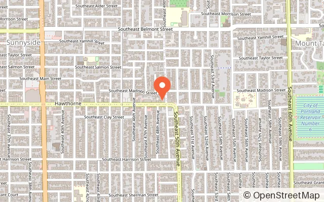 Map showing QuarterWorld Arcade in Portland, OR