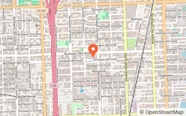 Map showing Puttery in Miami, FL