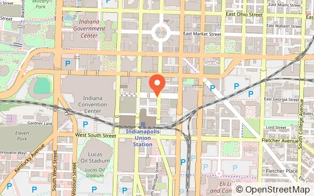 Map showing The Escape Room Indianapolis in Indianapolis, IN