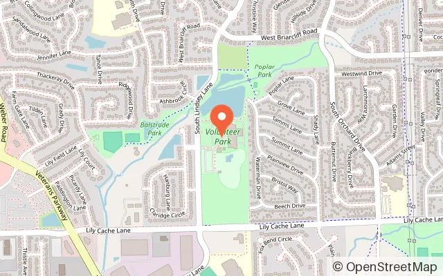 Map showing Pelican Harbor Indoor/Outdoor Aquatic Park, Bolingbrook Park District in Bolingbrook, IL