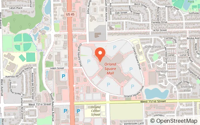 Map showing At The Pier Arcade in Orland Park, IL