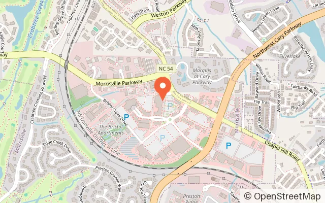 Map showing We Rock The Spectrum - Cary in Morrisville, NC
