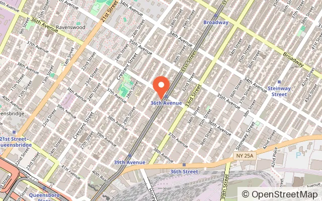 Map showing Gaming City in Astoria, NY