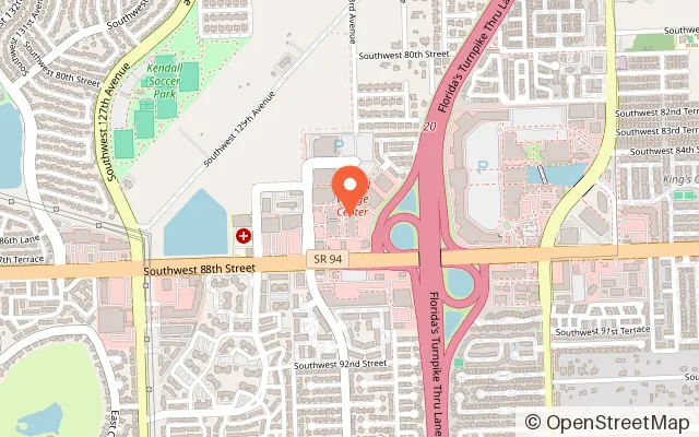 Map showing Chuck E. Cheese in Miami, FL
