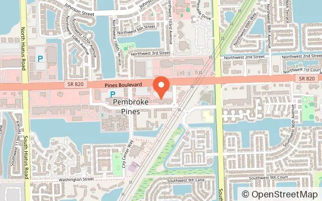 Map showing Activate Pembroke Pines in Pembroke Pines, FL