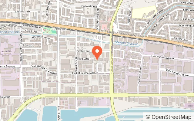 Map showing Scooter's Jungle of Placentia in Placentia, CA