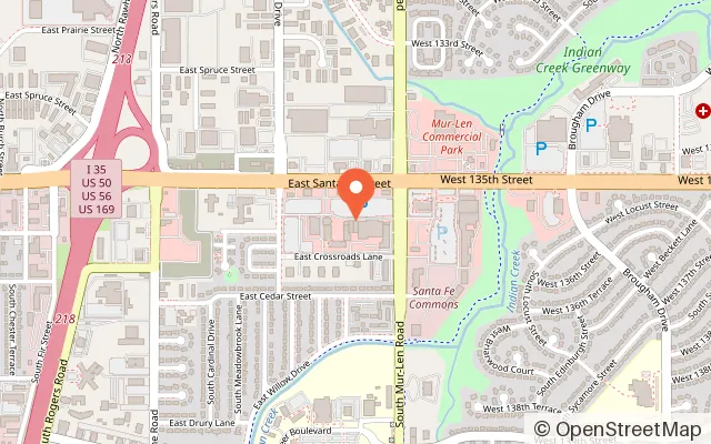 Map showing Club Run & Jump in Olathe, KS