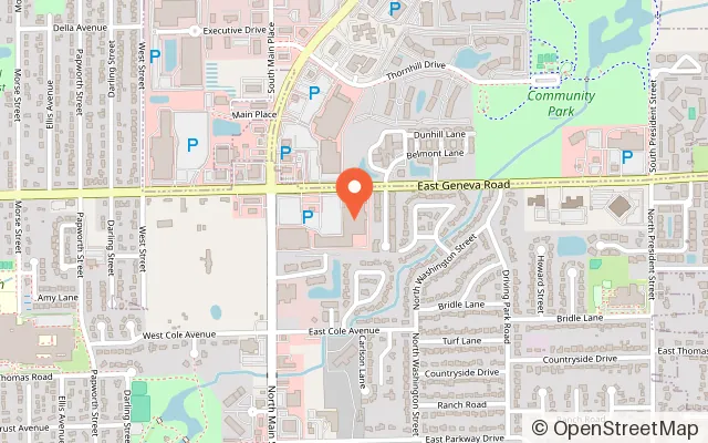Map showing Hyper Kidz Wheaton in Wheaton, IL