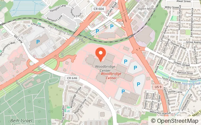 Map showing Dave & Buster's Woodbridge - Middlesex in Woodbridge Township, NJ